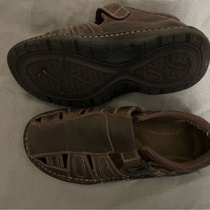 Men’s, GPX closed toes brown leather sandals